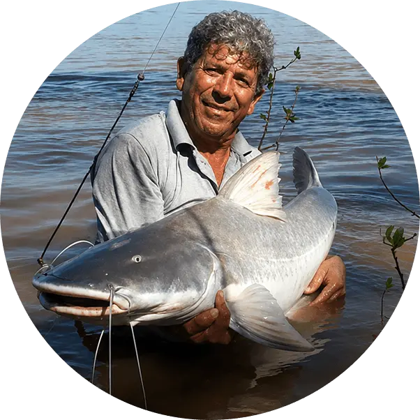 Luiz Pirarara, consultor de pesca da Araguaia Receptivo