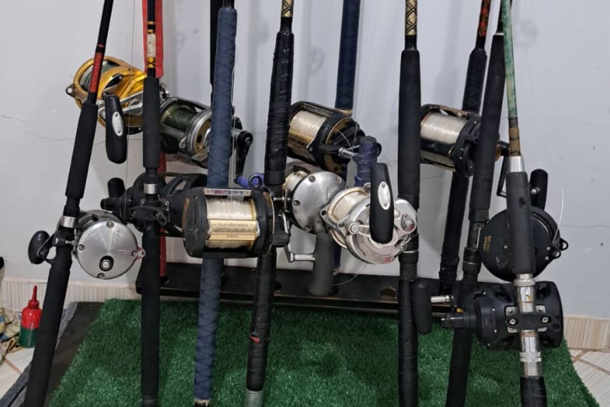 Detalhes de tralhas pesadas para peixes de couro