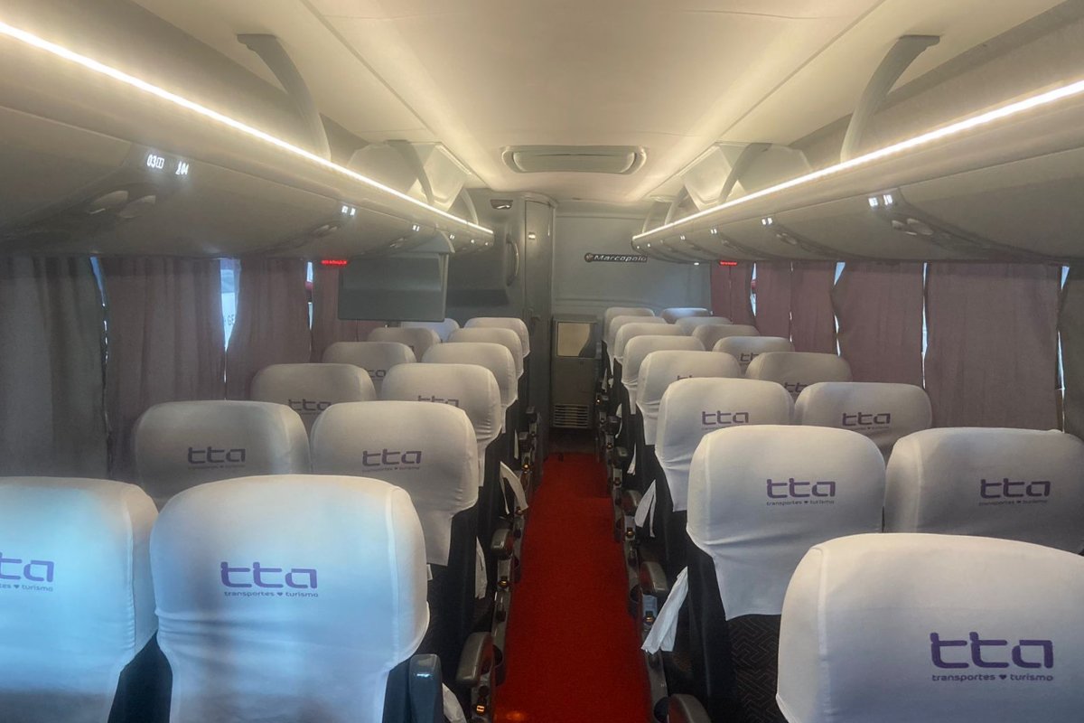 Detalhes do conforto a bordo: USB, Wi-Fi e entretenimento